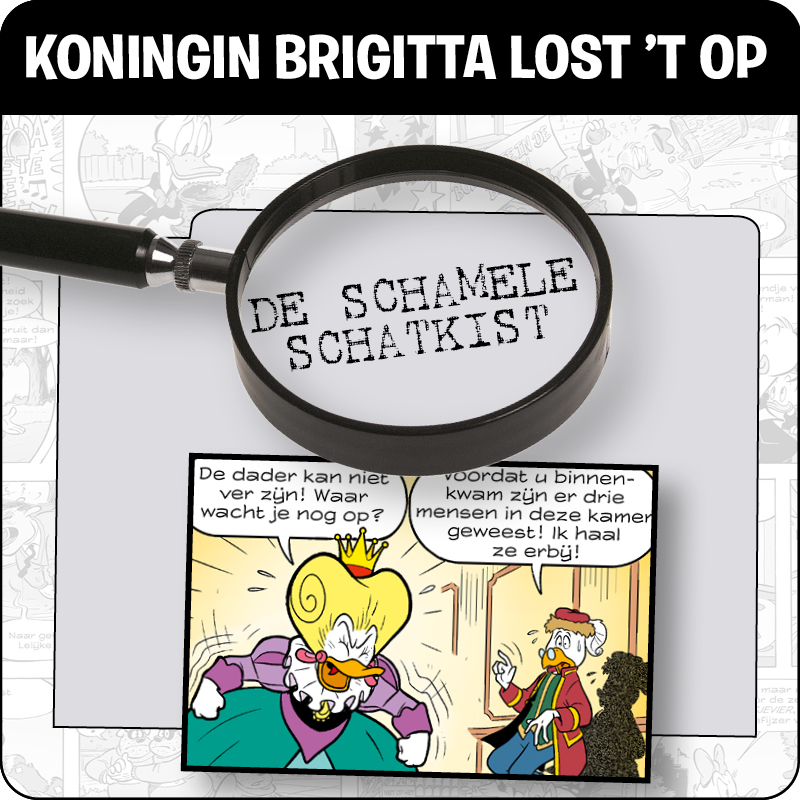 Koningin Brigitta lost 't op
