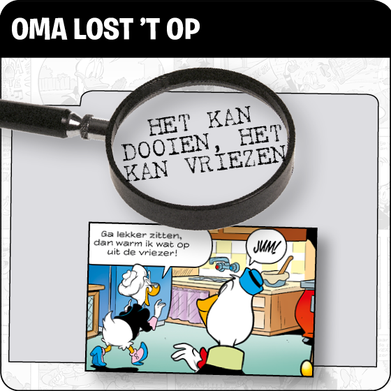 Oma lost 't op