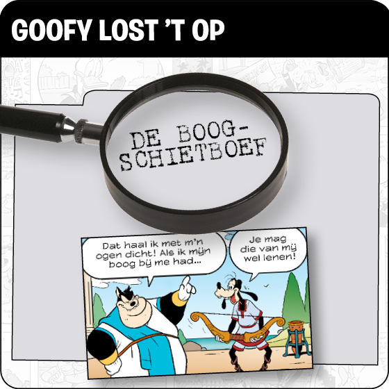 Goofy lost 't op